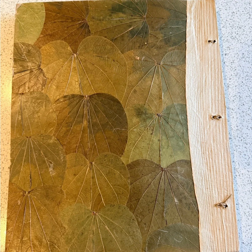 Vintage PALM Tree Keepsake Album Souvenier Hawaii Made with Leaves & Bark - Picture 2 of 6